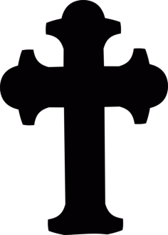 Cemetery Cross Line Art Svg Vector, Free Vectors File